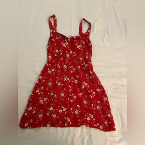 Red reformation dress